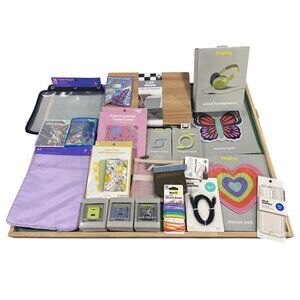 20-Piece Tech Accessory Bundle – Chargers, Cables, Earbuds, Tablet Case & More!